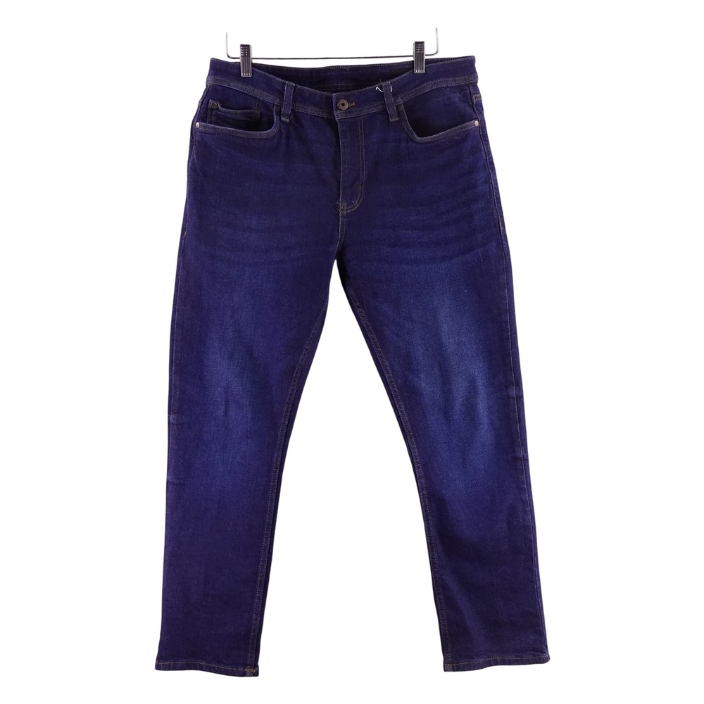 The Perfect Jean NYC Slim Thick Dark Indigo Blue Stretch Jeans 34x30 JU9V5DMRN